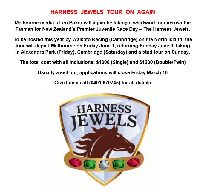 HarnessReview's tweet photo. Dusted off the passwords, provided false ID and finally got back in to Twitter. 

Lens taking a tour to the Jewels in NZ in June. 
Give him a bell if interested 0401 679745 https://t.co/joZx4AYjPi
