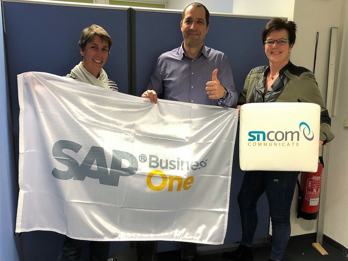 UNIORG_Services's tweet photo. #SNCom startet durch mit der UNIORG Lรถsung fรผr Systemhรคuser, basierend auf #SAPBusinessOne! https://t.co/j69E6zGK0m