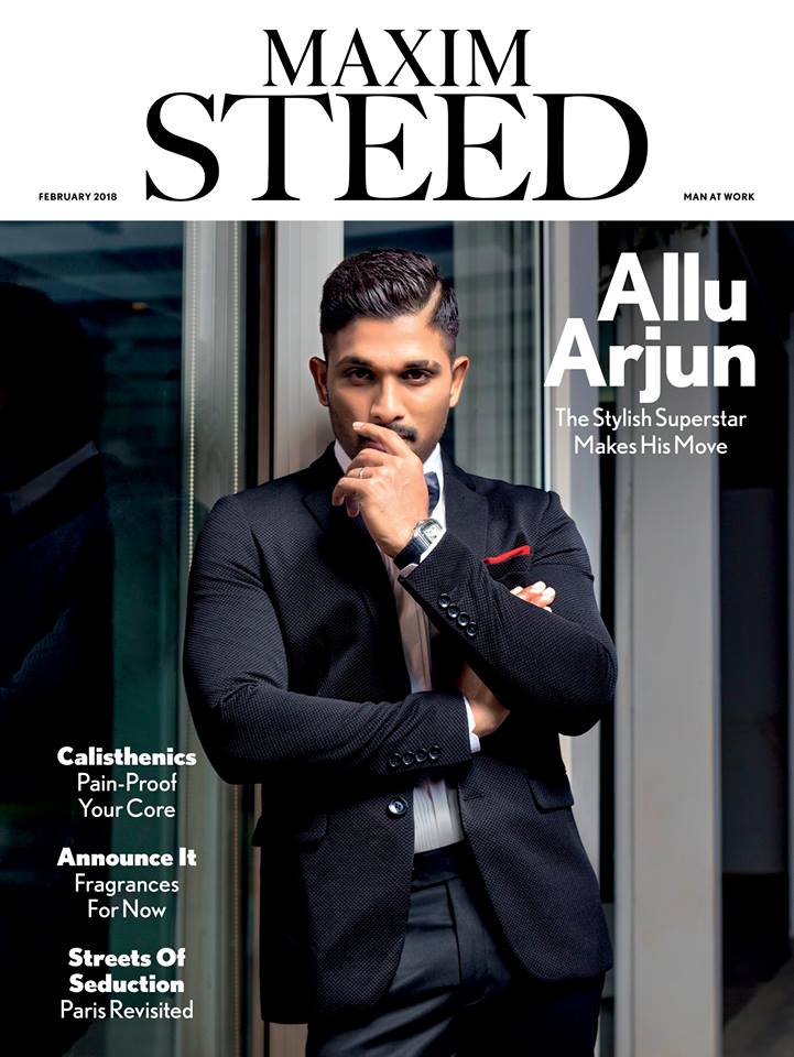 shreyasgroup's tweet photo. He is extremely cool and classy on #MaximSteedMagazine
#AlluArjun #ElegantPose #Magazine debut this month! https://t.co/UmQ8XU1bMl
