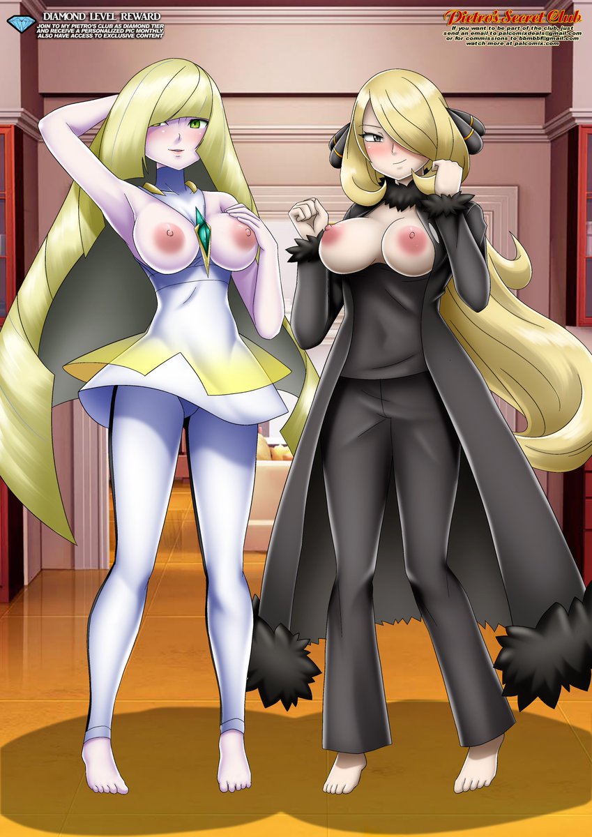 RyanicDark1's tweet photo. My Palcomix Pietro's Club January pic. Lusamine and Cynthia. ❤️💛🖤 https://t.co/1F3c3O37RD