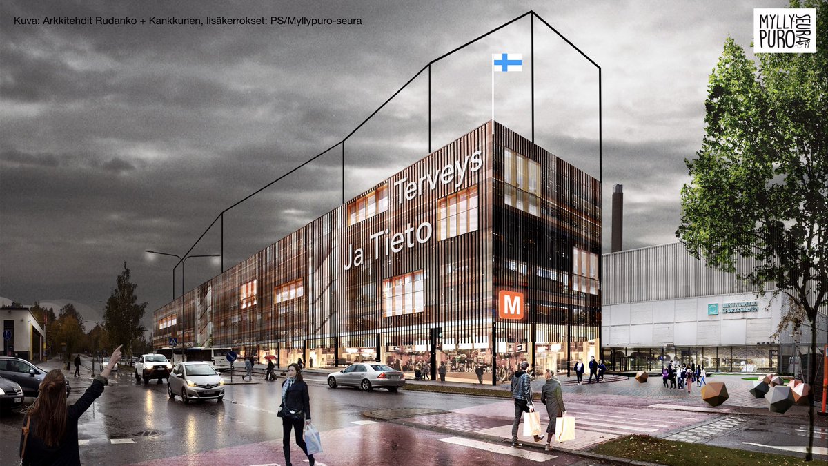 LBCampus's tweet photo. Multi-use space for business, education, and housing - #Myllypuro Neighbourhood Association proposes developing the metro  station area based on the spatial plan envisioned within LBC by Architects Rudanko+Kankkunen https://t.co/hiM47K33w9 #4kampukselle @metropolia @CentralBaltic https://t.co/N2L0gT5qUy