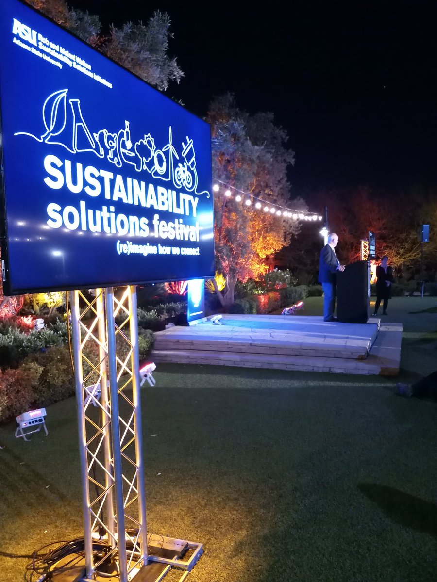 At the official launch of <a href="/WSSIatASU/">Rob & Melani Walton Sustainability Solutions</a>. Glad to be working with #RISN incubator and its amazing team! #sustainability #GreenBiz18 <a href="/ASUgreen/">Global Institute of Sustainability and Innovation</a> <a href="/ZeroWasteASU/">Zero Waste at Arizona State University</a> <a href="/ASUEngineering/">ASU Ira A. Fulton Schools of Engineering</a>