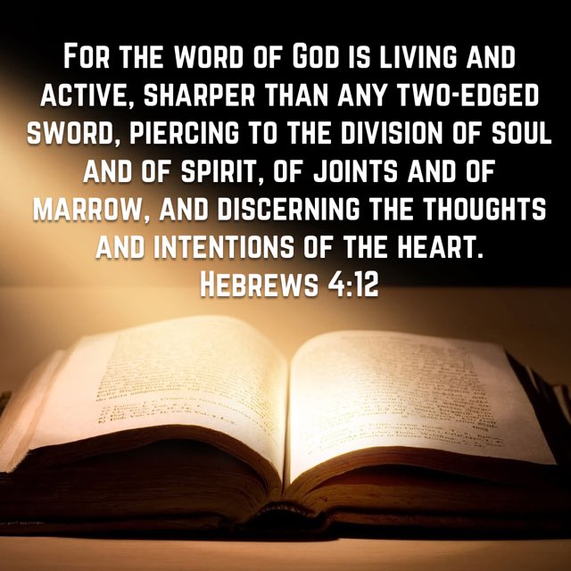 Verse of the day  bible.com/59/heb.4.12.esv