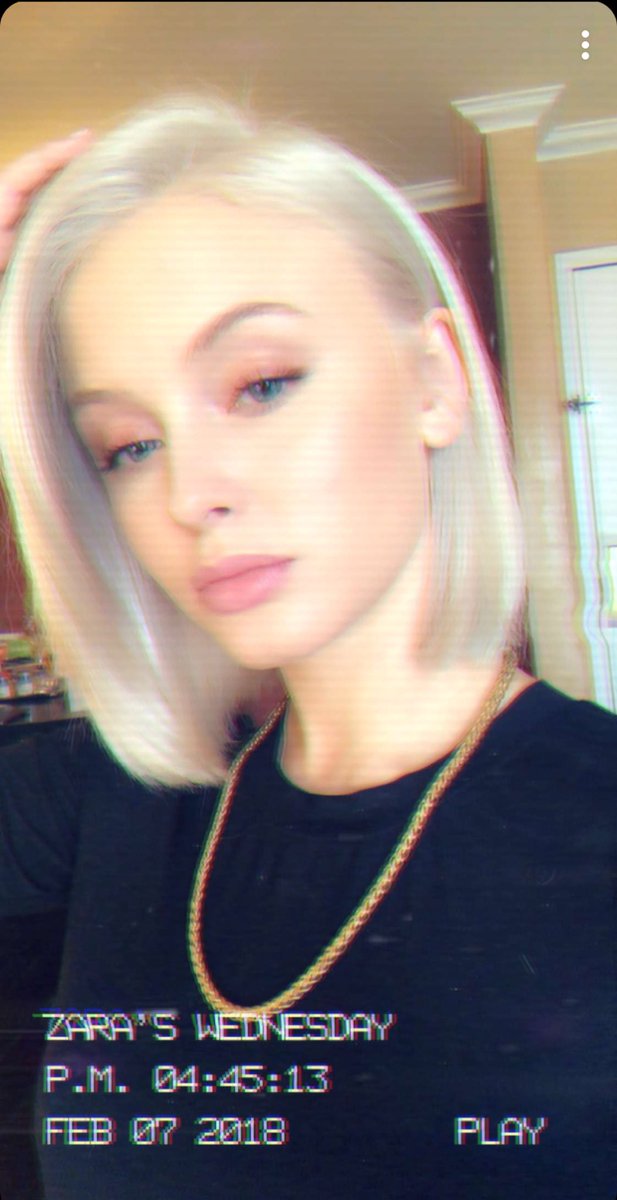 New hair colour! <a href="/zaralarsson/">Zara Larsson</a> via Snapchat