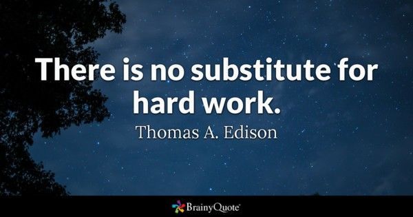stemsfx's tweet image. There is no substitute for hard work - Thomas Edison #workquotes