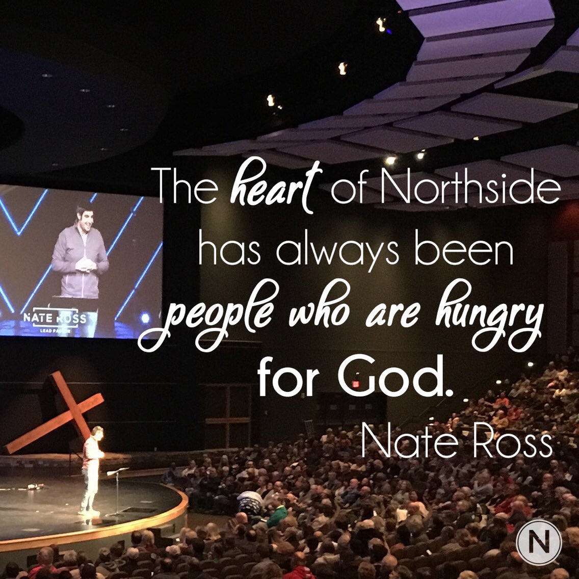 Northside_CC's tweet photo. The heart of Northside has always been people who are hungry for God. #joinGod #sermonseriesquotes https://t.co/Heg0dHYA8H