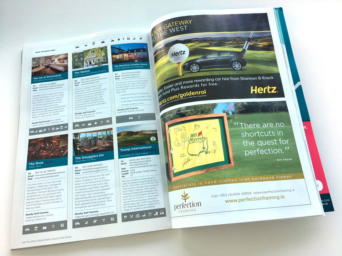 PFraming's tweet photo. Our adverts in this years @Failte_Ireland Golf Guide magazine are looking Perfect! #irishhardwoodframing https://t.co/aWAyus5dEw