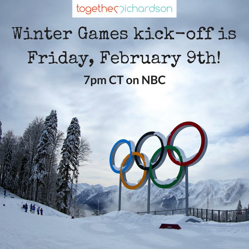 togetherCOR's tweet photo. Tomorrow is the official kick-off ceremony for the 2018 Winter Games! https://t.co/UeCuIySGVw
