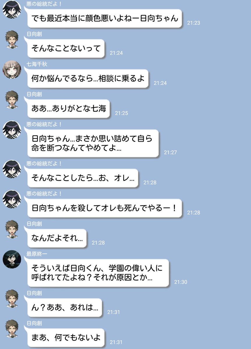 超高校級のﾄｰｸｽｸｼｮ 続育成計画編 最近 日向クンの元気がない みたいなんだ きっと溜まってるんだね ゲーム三昧でプライベートがなくて溜まってるんだきっと 男子高校生の性欲はエグいもんね しかも童貞と来れば って ツッコミのいないボケほど