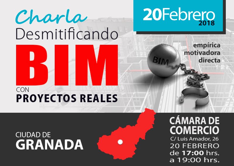 Charla Desmitificando #BIM #Granada Dos tercios del aforo ya reservado ¡Gracias! No te quedes sin tu plaza bit.ly/2C2XmQX