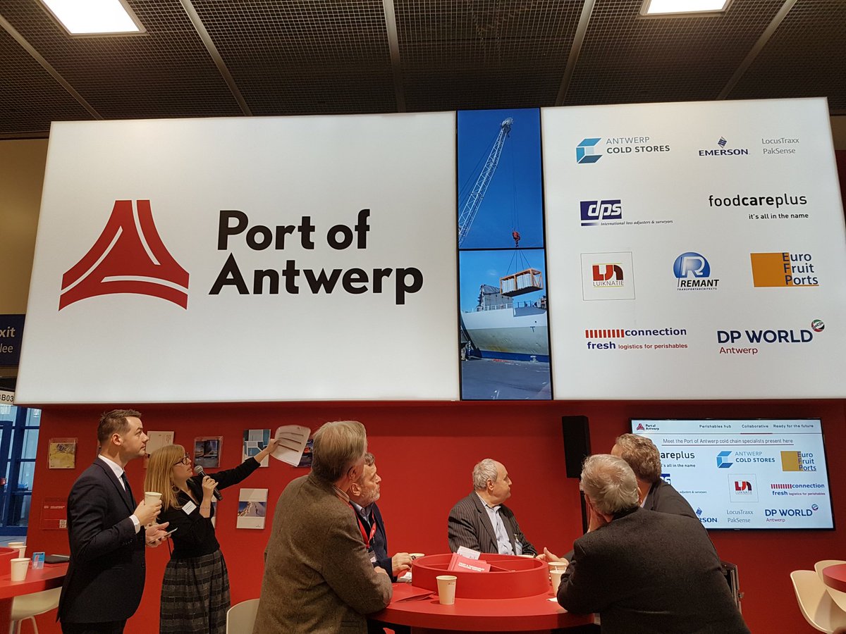 Announced at #fruitlogistica2018: more #perishables handled via #portofantwerp + 7.5% #reefercargo, our service providers are focusing on innovative solutions &amp; expanded infrastructure, find out more here bit.ly/2FQWvp9 or visit booth B-03 Hall 23!