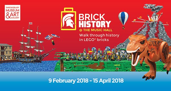LEGO® is back with their Brick History Exhibition!!

From this Friday visit <a href="/shrewsmuseum/">Shrewsbury Museum</a> and travel back in time through pivotal moments in world history; to when dinosaurs roamed, vikings invaded and scientific discoveries were made. So much to discover! bit.ly/2BMTvfu