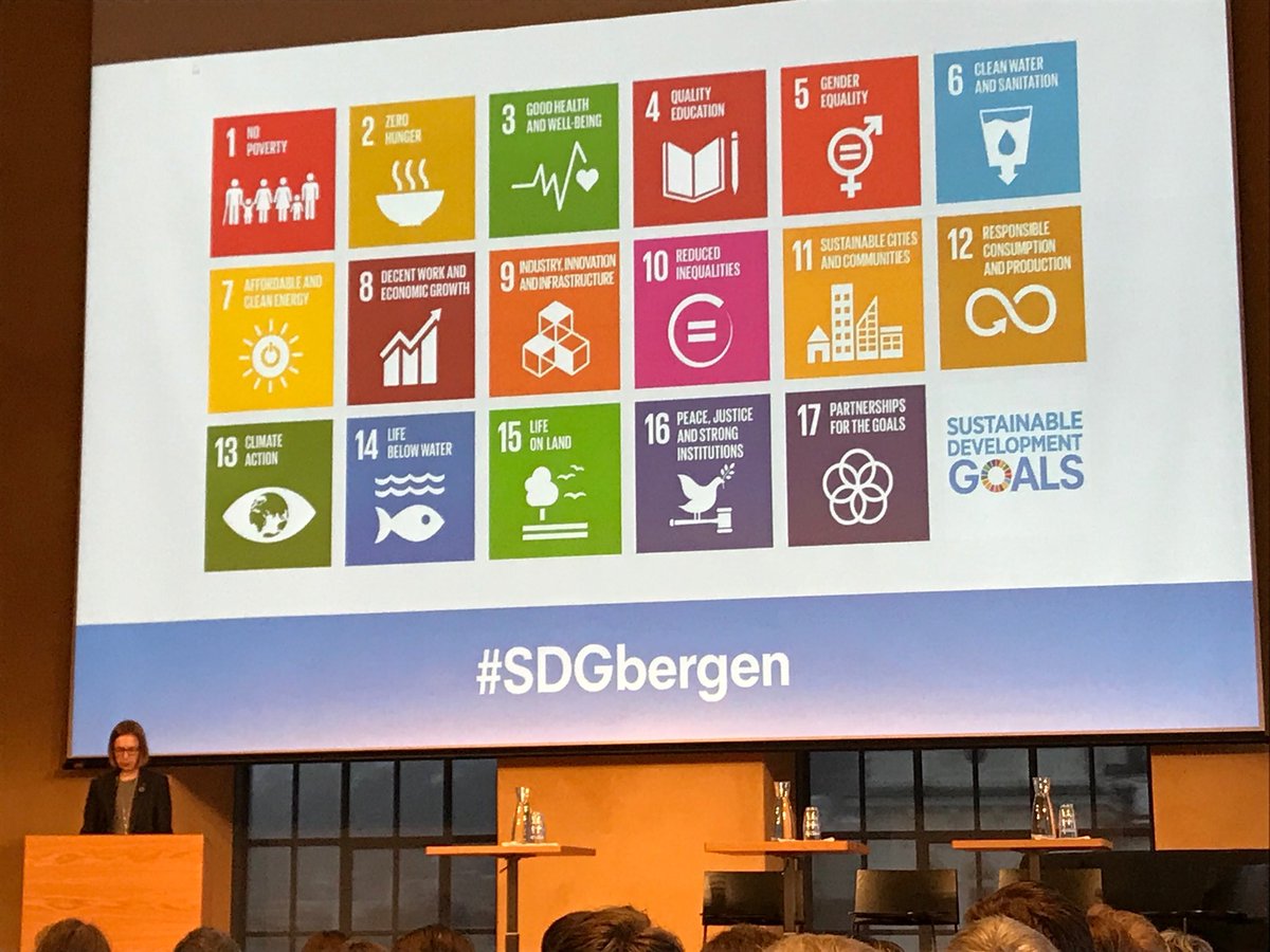 jarottingen's tweet photo. Statsråd @IselinNybo er tydelig på #SDGbergen at den reviderte Langtidsplanen for #forskning og høyere #utdanning må reflektere globale utfordringer og bidra med kunnskap for #baerekraft https://t.co/83ZRKeapjM