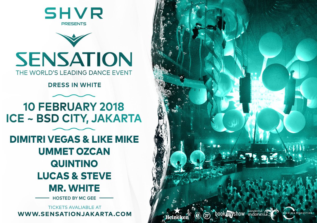 tribunnews's tweet photo. Festival musik EDM dengan racikan kelas dunia! @Sensation_Jkt hadirkan TOP DJ Dunia, Dimitri Vegas &amp; Like Mike, Ummet Ozcan, Quintino, Lucas &amp; Steve, Mr. White.
Tiket: https://t.co/YYkRIKTfTe
#SensationJakarta #Sensation #OceanofWhite #DressinWhite #MaximaEntertainment #SHVR https://t.co/MxceA32JDL
