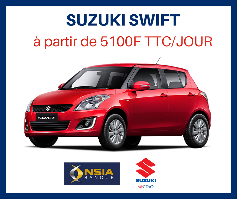 ➡️ Demandez votre financement aujourd'hui (avant le 28 février) : bit.ly/2GvhjU6 
Sans apport, remboursement jusqu'à 5 ans. Pour les particuliers et les entreprises 🙂
📣STAND NSIA AUJOURD'HUI à SUZUKI BY CFAO 📍#civ #abidjan #civ225 #team225 <a href="/SuzukiCIV/">Suzuki By CFAO CI</a>