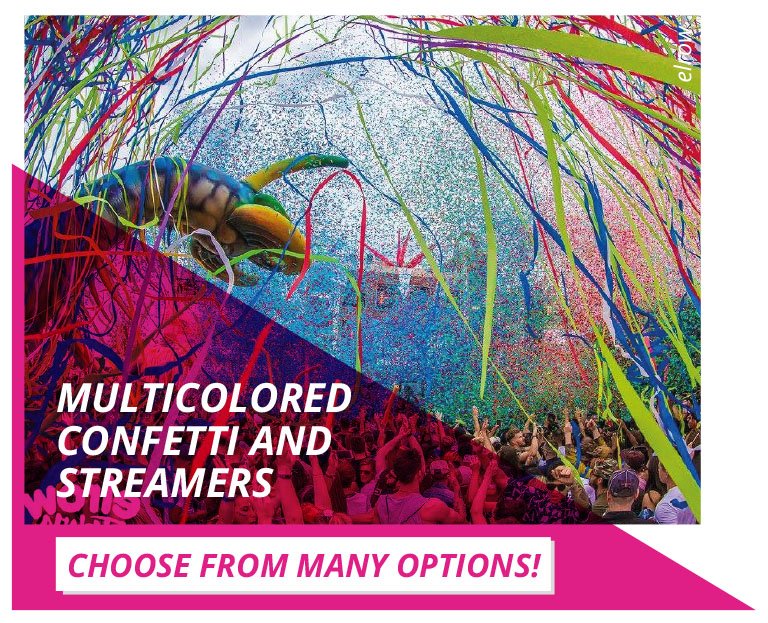 Oh_FX's tweet photo. A big festival is coming? Make it bigger with our streamers and confetti. Choose from many options! 🎉🎊 + info: https://t.co/citOqcoTp6 https://t.co/klydoiTjsR