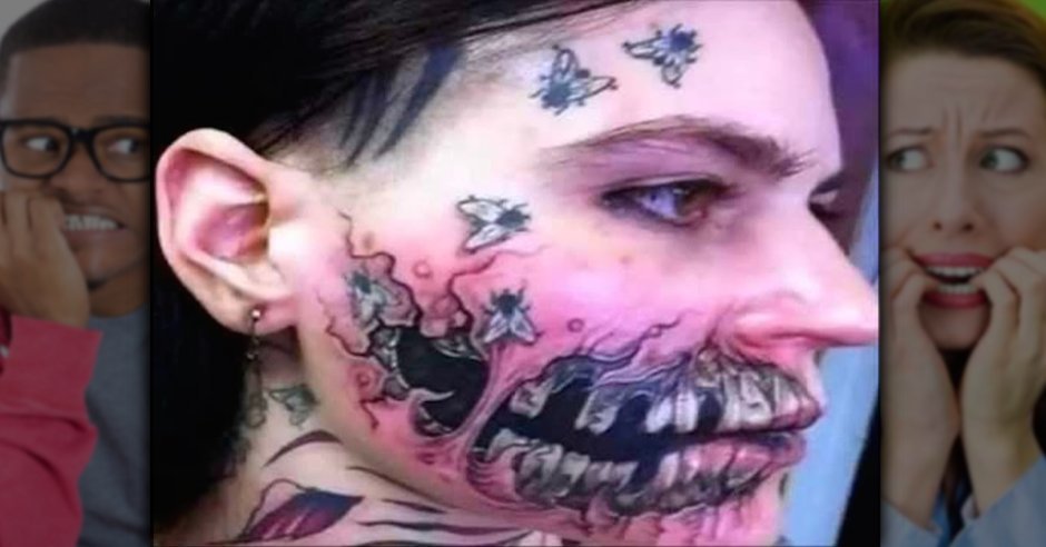 Ohio Face Tattoo Woman Begins Process of Face Tattoo Removal...You're Damn  Right It's Painful