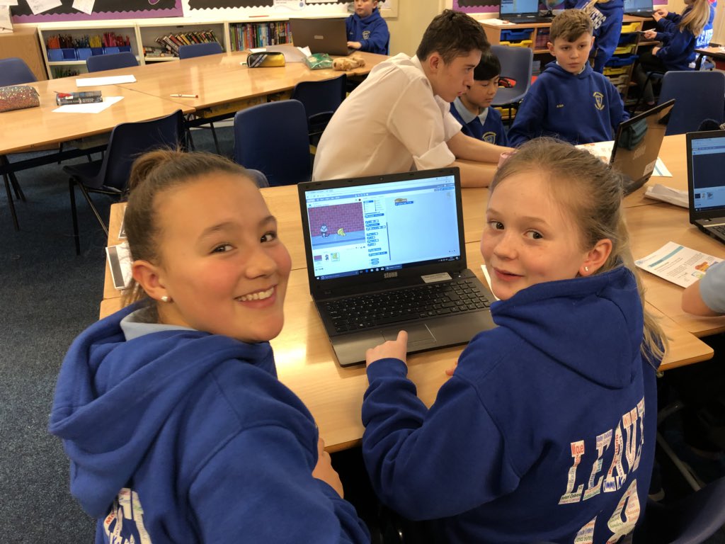 MCS_MissD_ICT's tweet photo. Great afternoon creating games in Scratch with Year 6 @crcprimary  pupils. Well done! Also a big thank you to @MorristonComp Head boy, Rhys. You were a huge help on the day 👌🏻@McsTransition #Scratch #Transition. #ICT #havingfun https://t.co/PNiJh2rMur