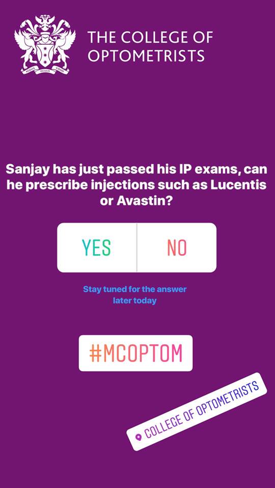CollegeOptomUK's tweet photo. Round two of our Instagram clinical quiz is now live!
Head over to our Instagram on your mobile device to take part - https://t.co/vhHkg3HbZY
The answer will be revealed later today...
#MCOptom #collegeofoptometrists #clinical #instagram https://t.co/UXEPHDK27M