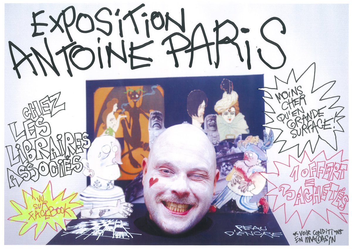 Le copain Antoine Paris expose chez Les Libraires Associés, viens le rencontrer samedi pour une séance de dédicace trendhustler.com/2018/01/exposi…