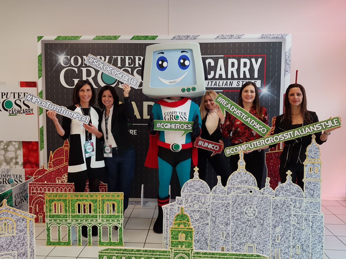 ComputerGross's tweet photo. Oggi vi aspettiamo per la Nuova Apertura del #CashAndCarry #Padova #8Febbraio #15esimoCash #Mascotte #New #Opening  #ComputerGross2018 #Flagshipstore #CGrossStyle #CGIHero #CGrossCognitiveExperience #pepper #igloo #b2bstore #italianstyle https://t.co/ZprSceKyvv