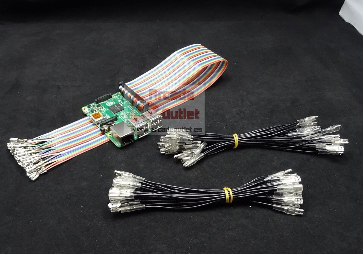 ArcadeOutlet's tweet image. Nuevo Cableado para GPIO Raspberry. Disponible en 4,8 y 6,3mm.