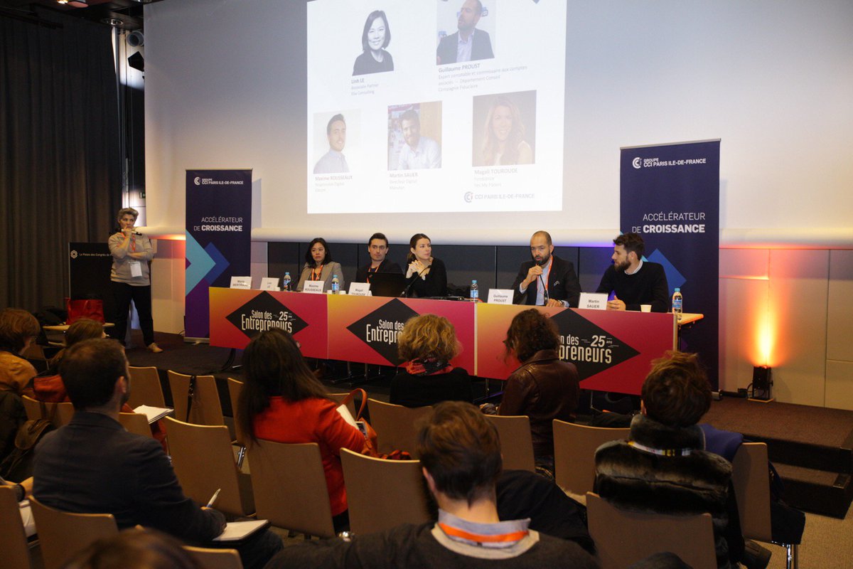 CCI_entreprises's tweet image. #SDE2018 : Conférence technique : "Quand la nécessité de se digitaliser se transforme en opportunité business" : Des entreprises témoignent : Martin Sauer @ManutanFrance, Magali Touroude @YesMyPatent, Maxime Rousseaux @ElecomTouch #SDE2018 #transfonum