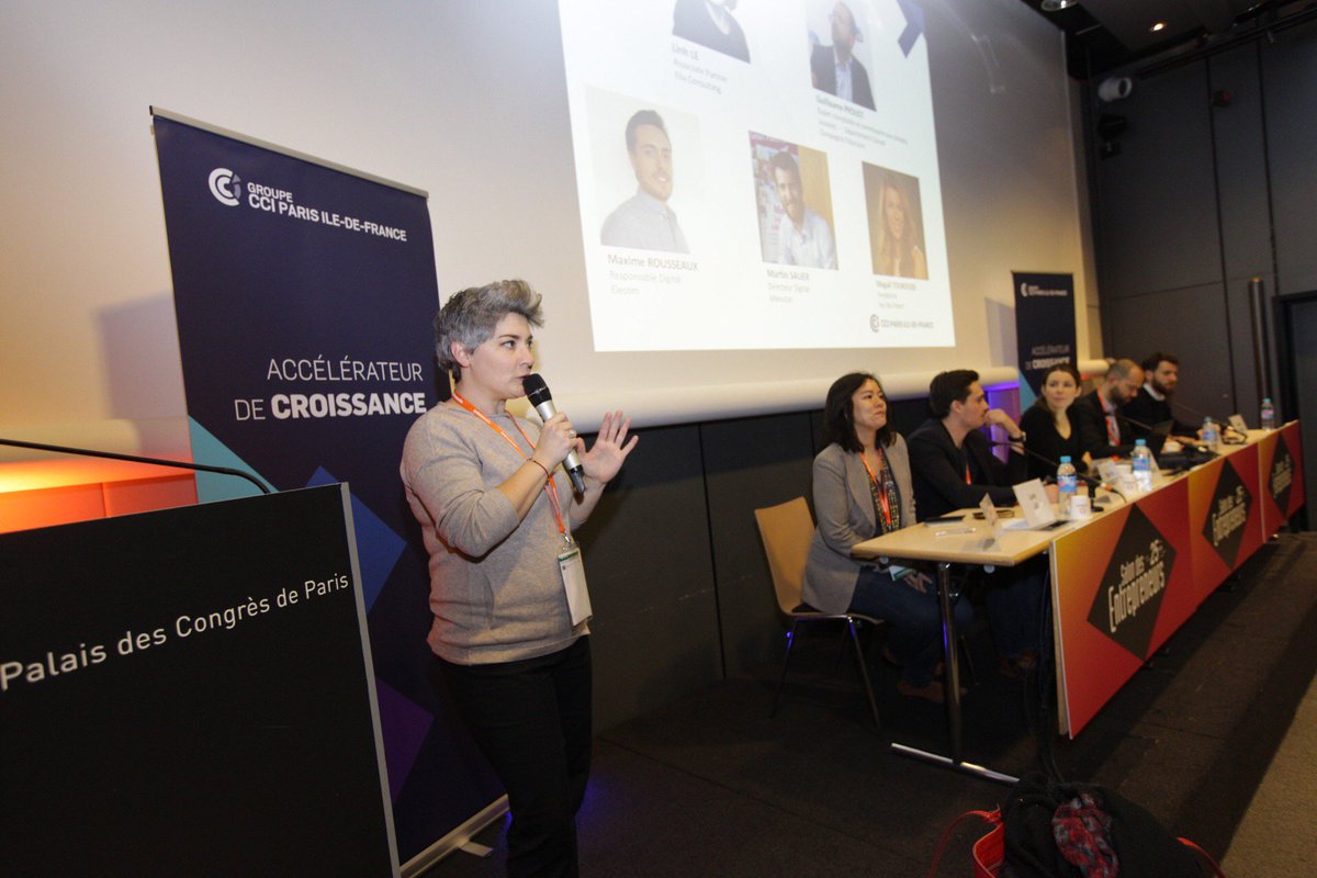 CCI_entreprises's tweet image. #SDE2018 : Conférence technique : "Quand la nécessité de se digitaliser se transforme en opportunité business" : Des entreprises témoignent : Martin Sauer @ManutanFrance, Magali Touroude @YesMyPatent, Maxime Rousseaux @ElecomTouch #SDE2018 #transfonum