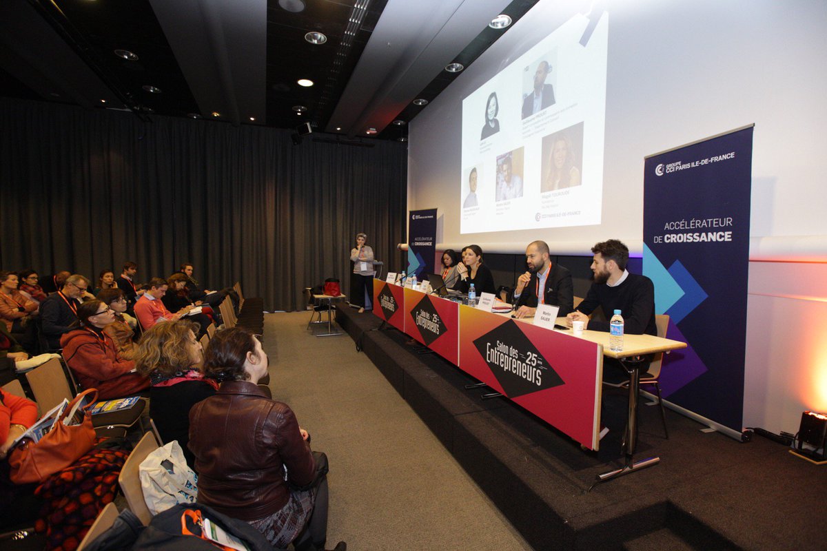 CCI_entreprises's tweet image. #SDE2018 : Conférence technique : "Quand la nécessité de se digitaliser se transforme en opportunité business" : Des entreprises témoignent : Martin Sauer @ManutanFrance, Magali Touroude @YesMyPatent, Maxime Rousseaux @ElecomTouch #SDE2018 #transfonum