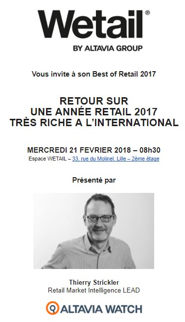 Le Best of Retail 2017, présenté par @strickler_t , de <a href="/AltaviaWatch/">Altavia Watch</a> , c'est le 21/02 dans l'espace <a href="/Wetail_2017/">Wetail</a> à Lille! Inscriptions via eventbrite.fr/e/billets-best…