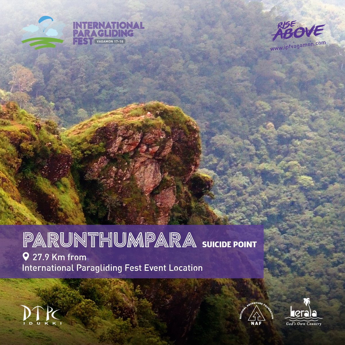 ipfvagamon's tweet photo. Parunthumpara Suicide Point
A small hill rock located between Thekkady and Peermade. Trekking to this region is always preferred by top-notch among the tourists.
#ipfvagamon #paragliding #adventure #hillstation #flyhigh #vagamon #adventurevagamon #kerala #thrillzonevagamon https://t.co/qvW44he3eG