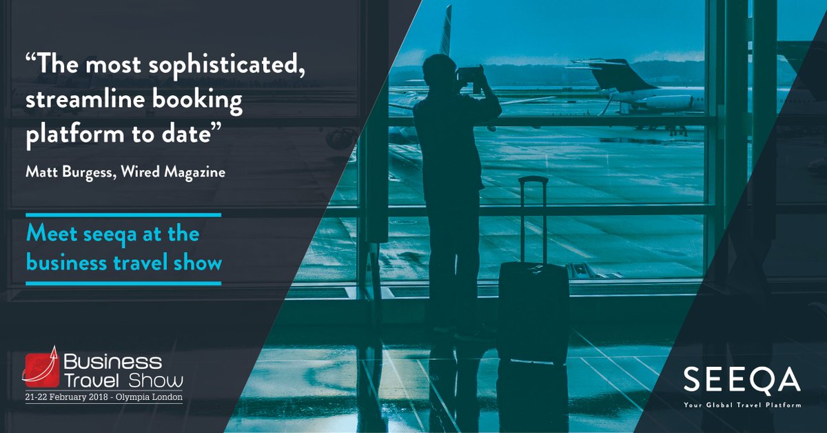 FCM_UK's tweet photo. We're very excited to be unveiling our new online booking solution at the #BTShow. Click here to register and book a #demo with our travel experts! >>> https://t.co/WIc70R36wO @BTShowlondon #SeeqaSolution https://t.co/XBsgPGZMTp