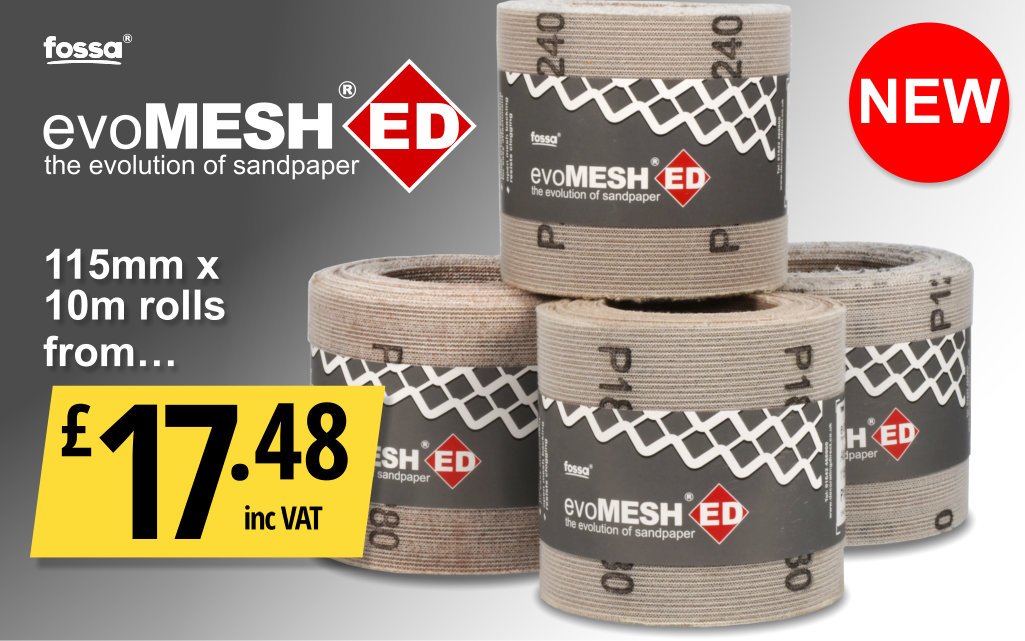 decoratingdirec's tweet image. Remember to Follow &amp;amp; RT to be in with a chance of WINNING one of our New Fossa evoMESH Rolls. @decoratingdirec 
3 winners to be chosen.
Ends 10am Friday 9th Feb 2018.