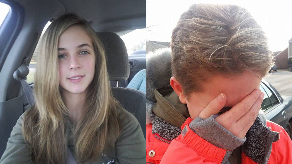 cuatro's tweet image. Obligada por su padre a cortarse el pelo como castigo por habérselo teñido bit.ly/2Bdd0g5