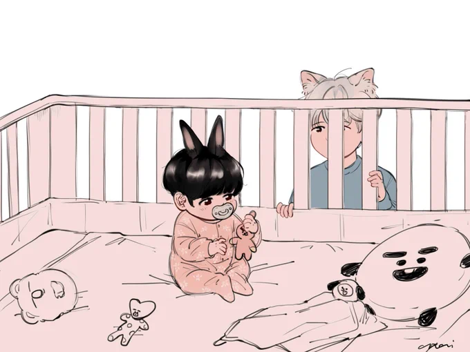 I touch da bunny ??#YoonKook 