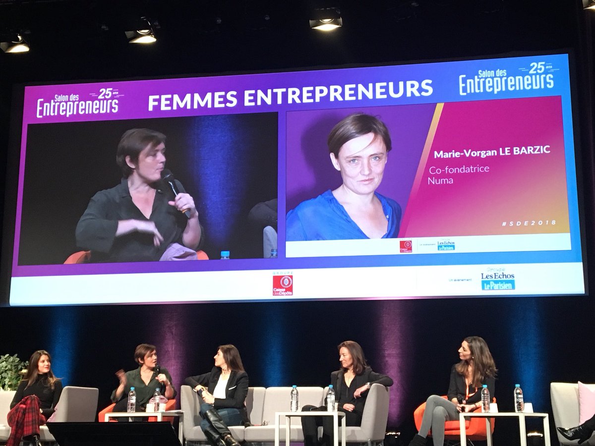 #SDE2018 <a href="/MVLeBarzic/">Marie V. Le Barzic</a> « je ne veux pas être identifiée uniquement parce que je suis femme entrepreneure » <a href="/NUMAparis/">NUMA</a>