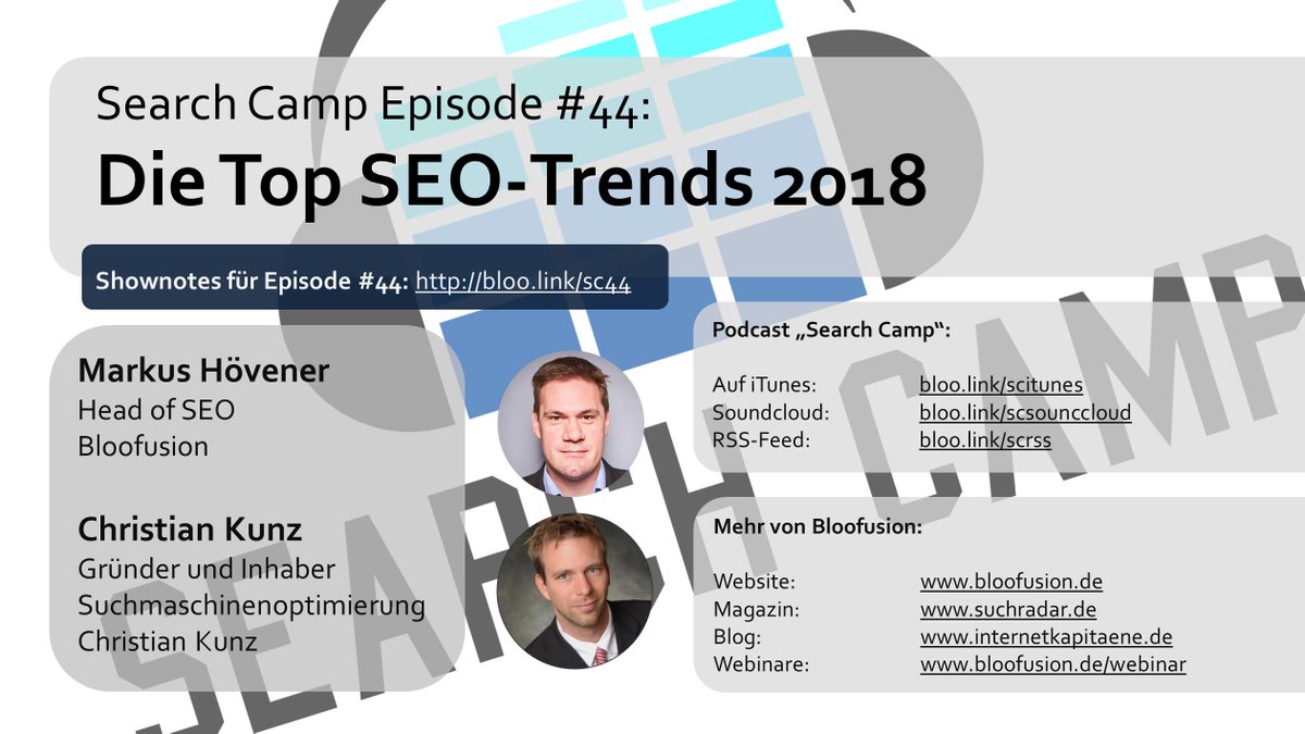 Helen_Ramm's tweet photo. Vermeintliche #SEO-Trends gibt es viele. Doch wie stichhaltig sind sie im Realitätscheck durch @bloonatic im Interview mit Christian Kunz? 🔍🤨 https://t.co/gxZkh7tdeI
#SEO #Podcast #SearchCamp https://t.co/XVvG0ue8OX