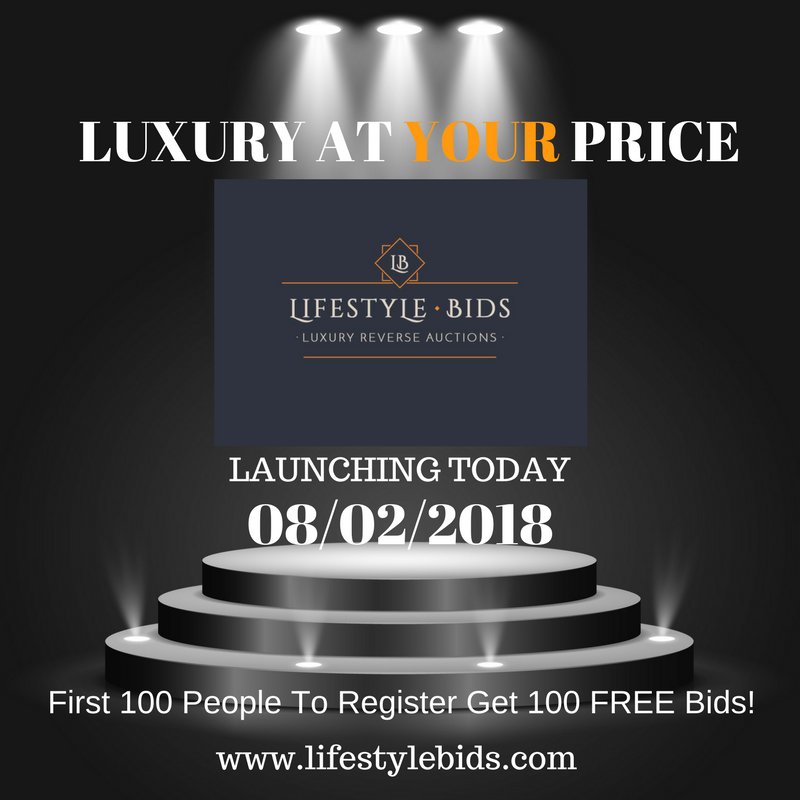 lifestylebids's tweet photo. Lifestyle Bids Launching Today! First 100 Registrations get 100 Free Bids...
Register Now https://t.co/yhGEMgYmJh
#Bid #Bidding #Lifestyle #luxuryauction
#comingsoon #watchthisspace #gaming #auction #freebids #win #reverseauction #lowestuniquebid #luxury https://t.co/UiWtIDw9v7