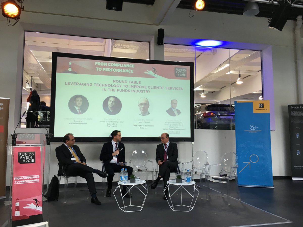 Great blockchain panel at #fundsevent 2018 #Luxembourg #BNPParibas <a href="/AlexandrePirlet/">Pirlet Alexandre</a>