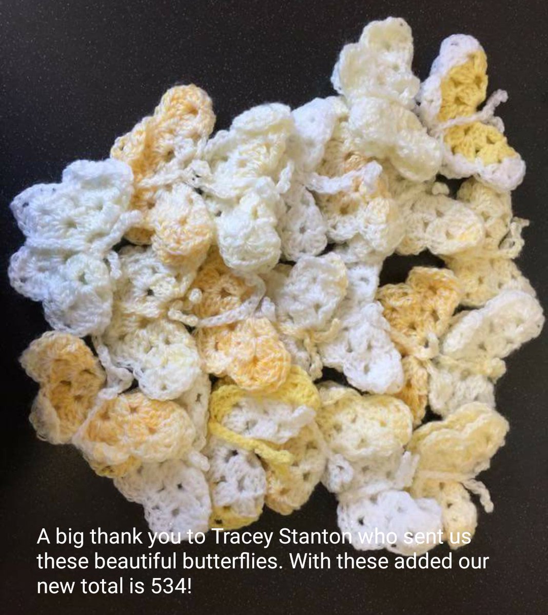 Thankyou for the latest butterfly delivery. 4463 still needed #crochet #knitting #volunteer #canyouhelp