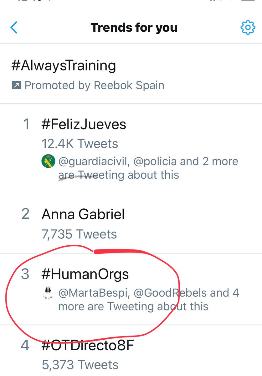 juanluispolo's tweet photo. #HumanOrgs en 3ª posición en Twiiter. Sí, las personas importamos y somos fundamentales, aunque las corporaciones no lo tengan tan claro. Se lo haremos ver 😉 https://t.co/2TygA0PHpp