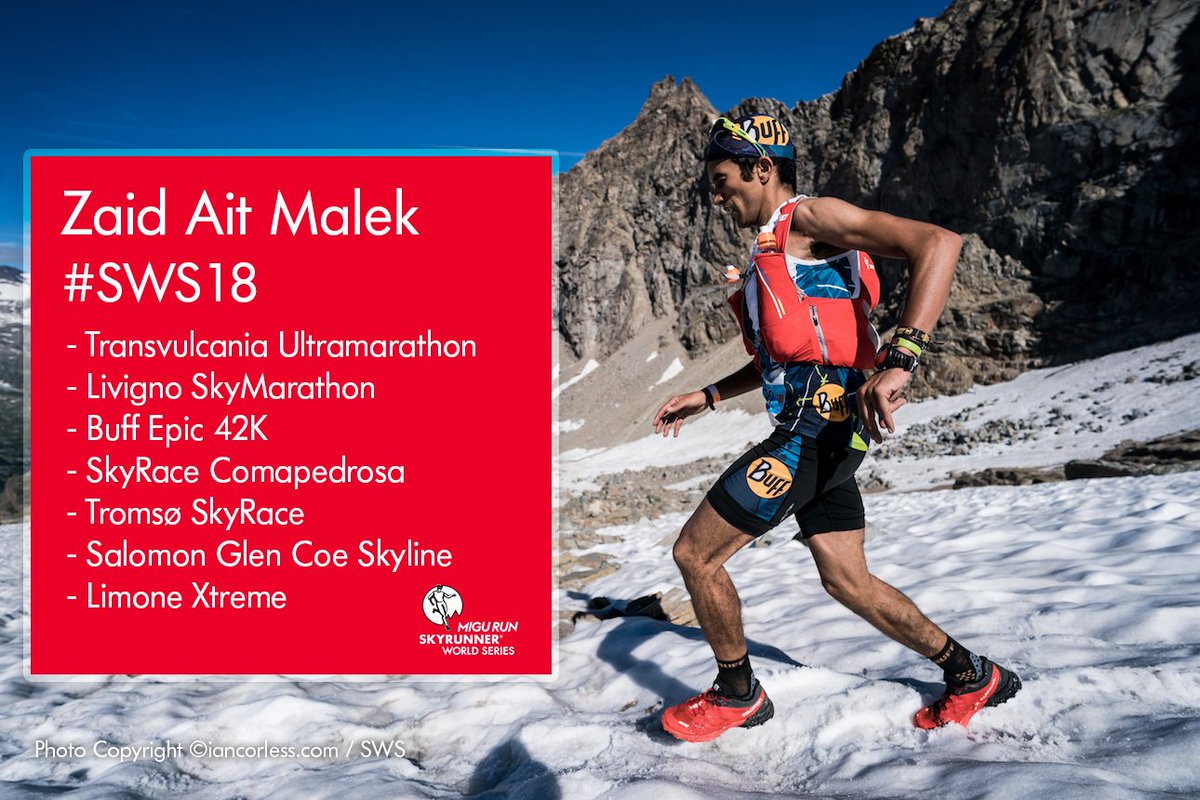 Skyrunning_com's tweet photo. @ZaidAitMalek1😁 Here's his  SWS18 calendar. Fourth #SWSOverall he's now looking for a podium. Ánimo! 🙌  
@Transvulcania , #Livignoskymarathon @buffepictrail #skyracecomapedrosa @TromsoSkyrace @GlenCoeSkyline #LIMONEXTREME
Migu Run | @compressport | @scottrunning https://t.co/76iJy91Ne9