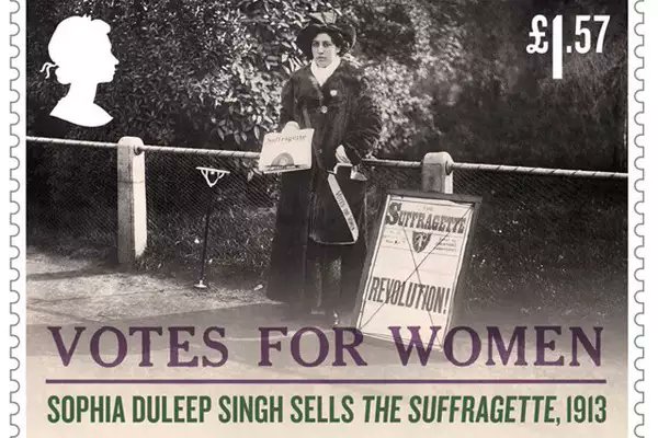 Princess, Suffragette, Revolutionary. And also the sheer joy of seeing an Indian woman on a British stamp. #sophiaduleepsingh