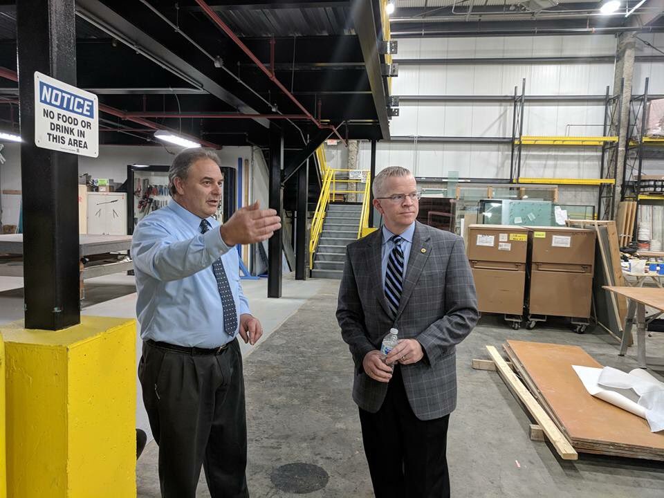 Connolly4CT's tweet photo. Yesterday, I had the privilege of speaking to labor leaders of the Painters &amp; Allied Trades District Council 11 about my plan to put Connecticut back to work and create more and better-paying jobs. Afterwards, I also toured their apprenticeship training center. #Connolly4CT https://t.co/vZ5WbQGnyH
