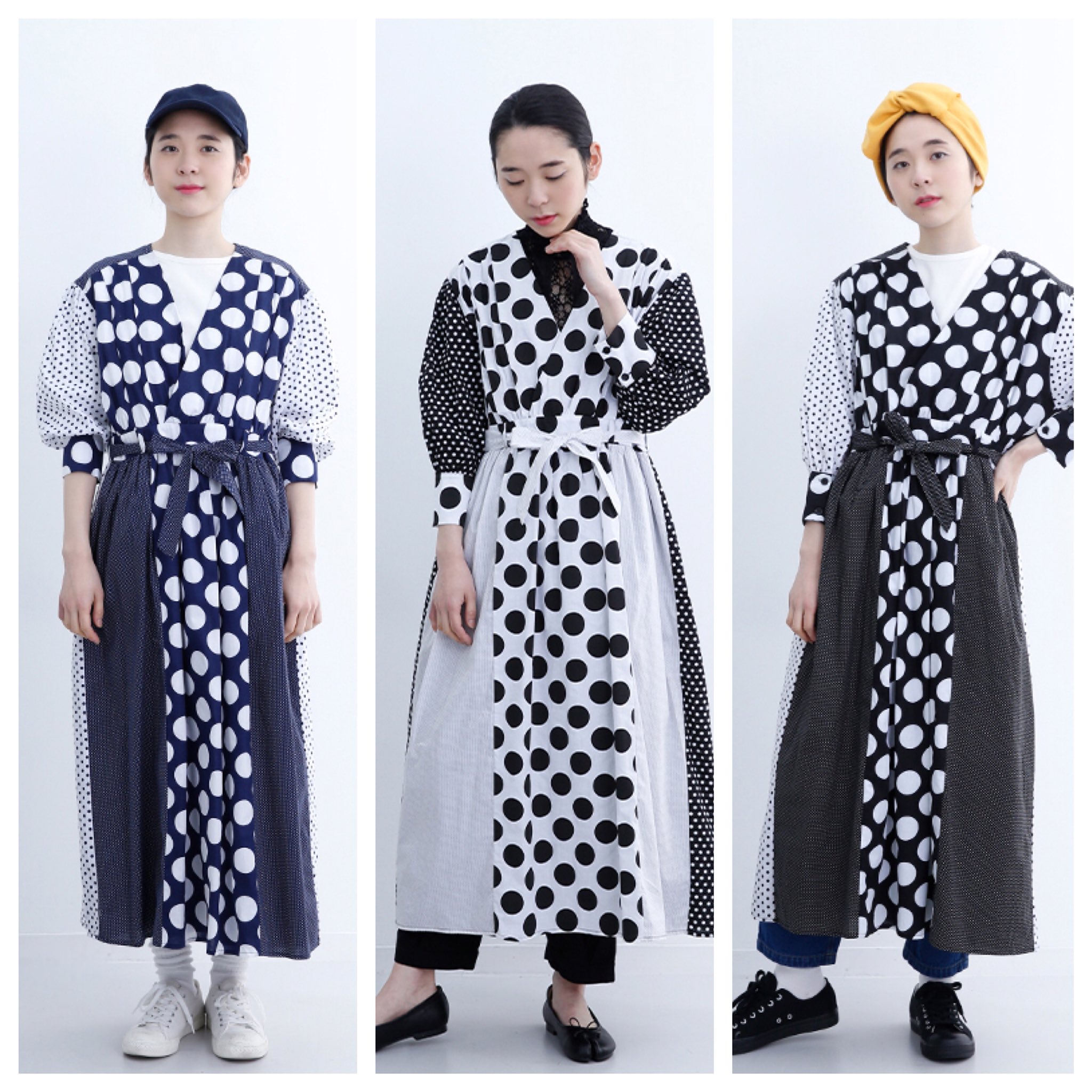 Merlot メルロー公式 New Arrival いろんなドットがミックスされた柄のワンピとトップスが入荷しました ドット好きさんに是非着て頂きたい１着 O O 新作一覧 T Co Lf3ehehomj ドット ドット部 Merlot メルロー Merlot服 メルロー