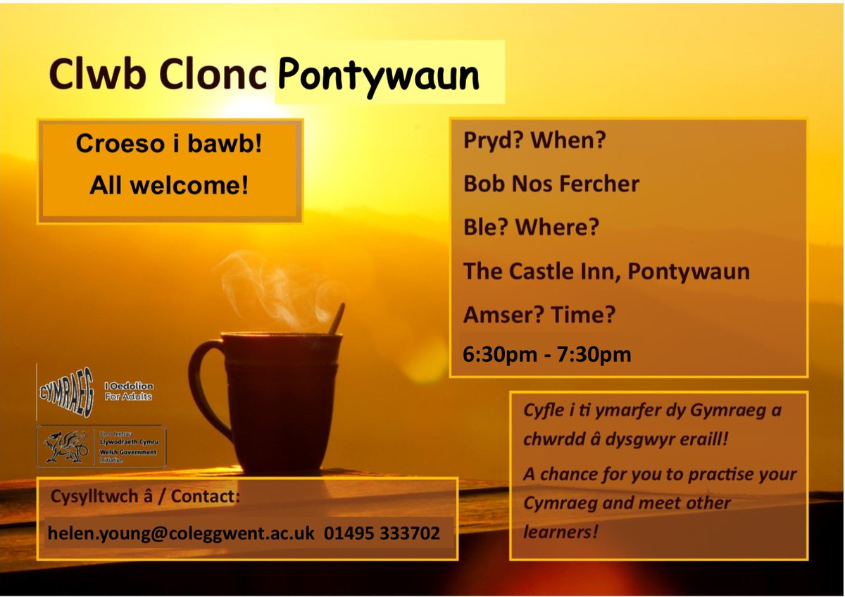 Cymraeggwent Beth Dych Chi N Wneud Nos Fercher Beth Am Fynd Draw I Ymarfer Siarad Cymraeg Gydag Ian Roberts Yn Y Dafarn Ym Mhontywaun Want To Practise Your Cymraeg Go And