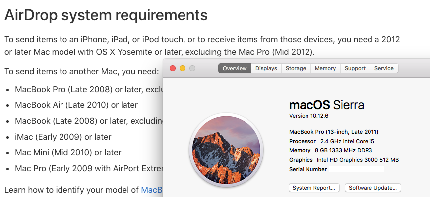 zenrhe's tweet photo. Aawww my MacBook Pro is a year too old to support AirDrop from iOS.
Just wanted to take a selfie and AirDrop it to pop into TweetDeck. I ended up just sending it in FB Messenger, and downloading it from the chat window :p
#airdrop #macbook #oldlaptops #outdated https://t.co/0kXvgdsP0e