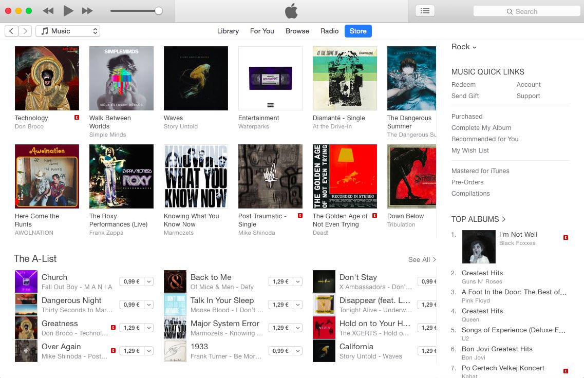 <a href="/blackfoxxes/">BLACK FOXXES</a> Big in Slovakia #1 in iTunes Rock Chart
