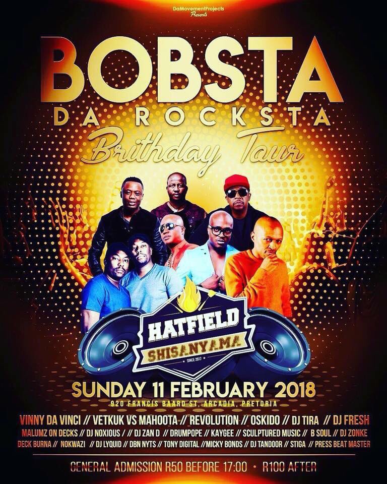 Malumzondecks's tweet photo. Don't forget to join us this Sunday Out at @HatfieldShisa alongside @Bobstadj @noxiousdeejay @VinnyDaVinci @VetkukvsMahoota @OskidoIBelieve @DJFreshSA @sculpturedmusik @kaygee_theviibe @DJTira 🔥🔥 https://t.co/sUdxXpcHPM