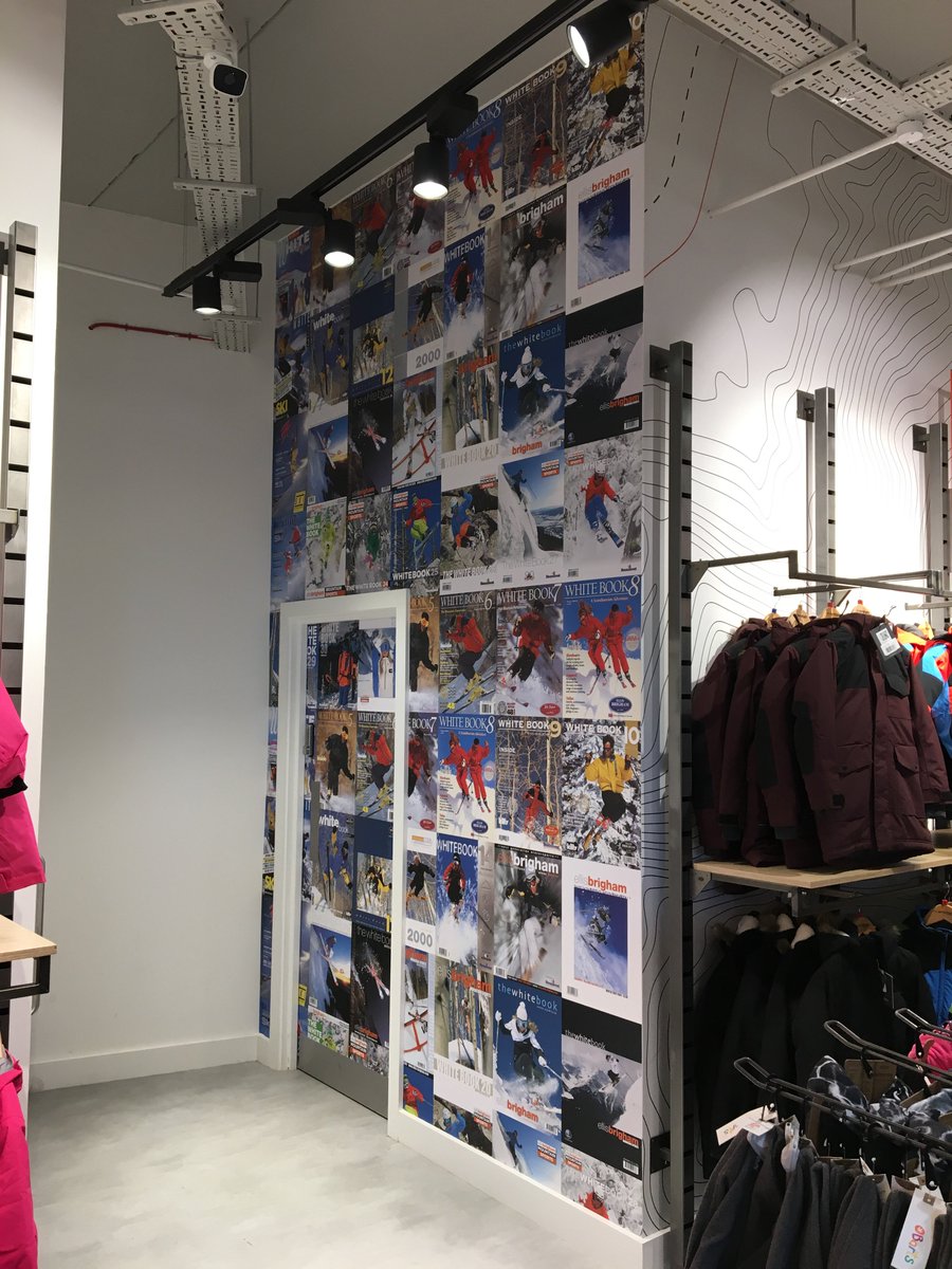 KingfisherGraph's tweet photo. Our clients over at Ellis Brigham chose to upgrade their Tamworth store with some stunning full colour window graphics and a feature wall. Get in touch today to discuss upgrading your office or retail space! #digitalprint #wallgraphics #wallmurals #vinyl #windowgraphics https://t.co/FJql8nbbUd